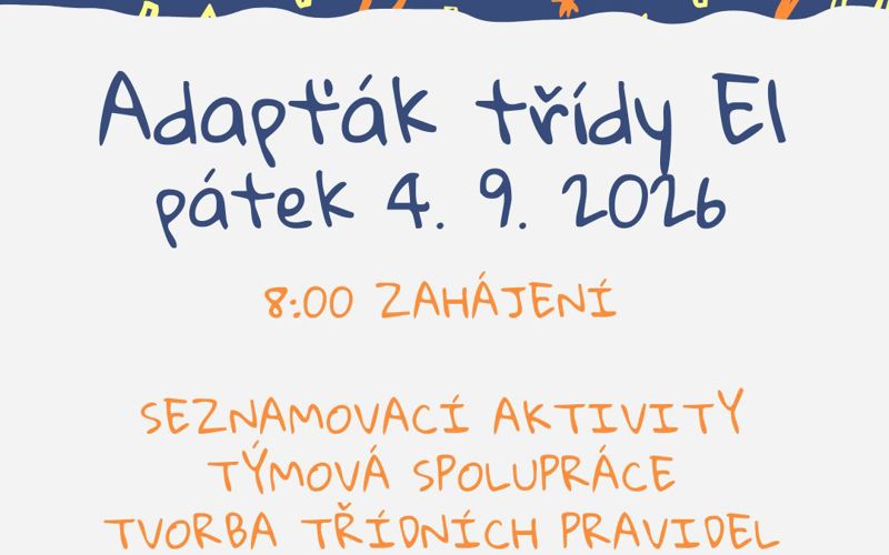 Adaptační den třídy E1